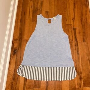 J. Crew Light Blue Sleeveless Top